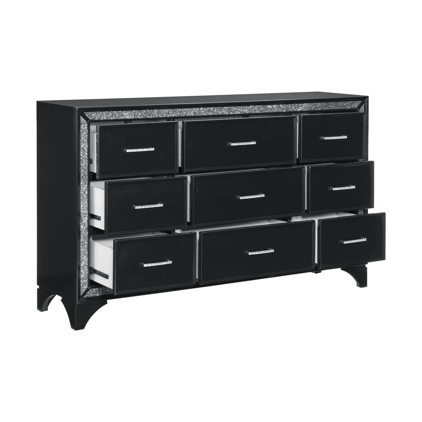 Salon Black Dresser - 1572BK-5 - Luna Furniture - Dallas Store