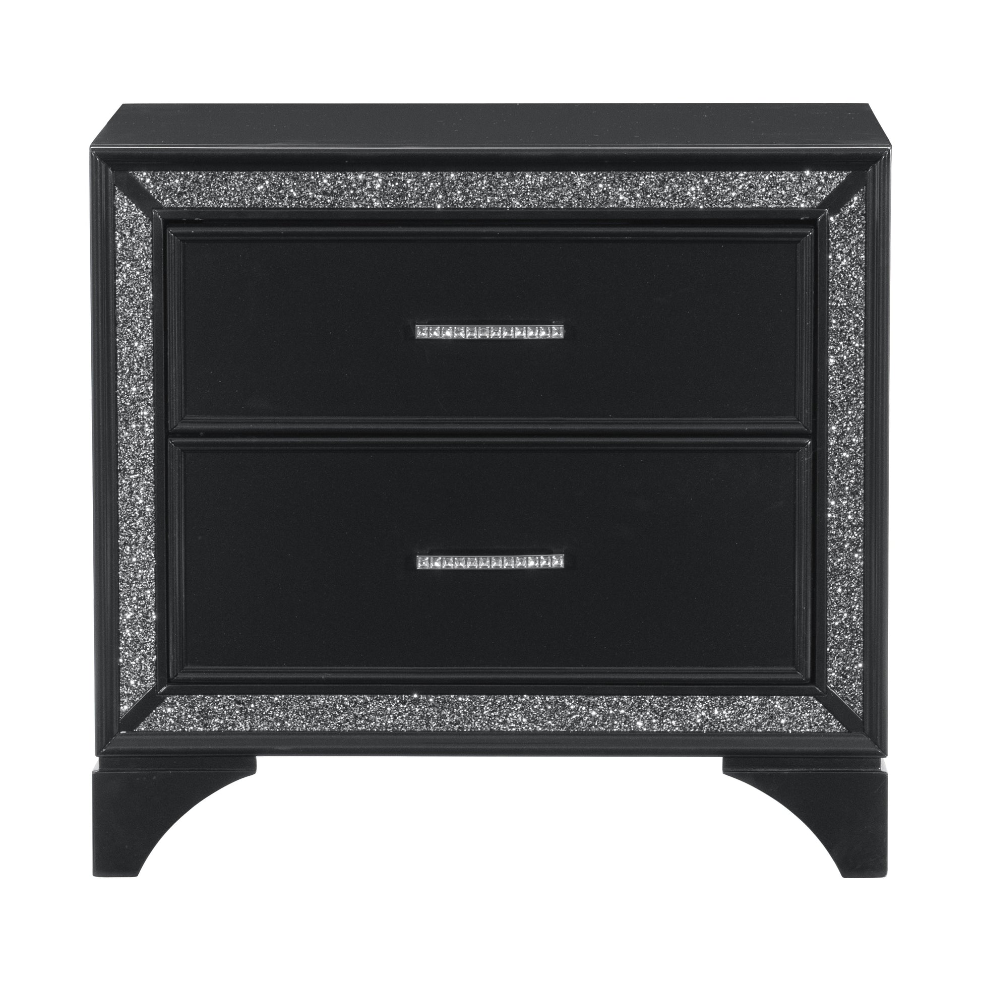 Salon Black Nightstand - 1572BK-4 - Luna Furniture - Dallas Store