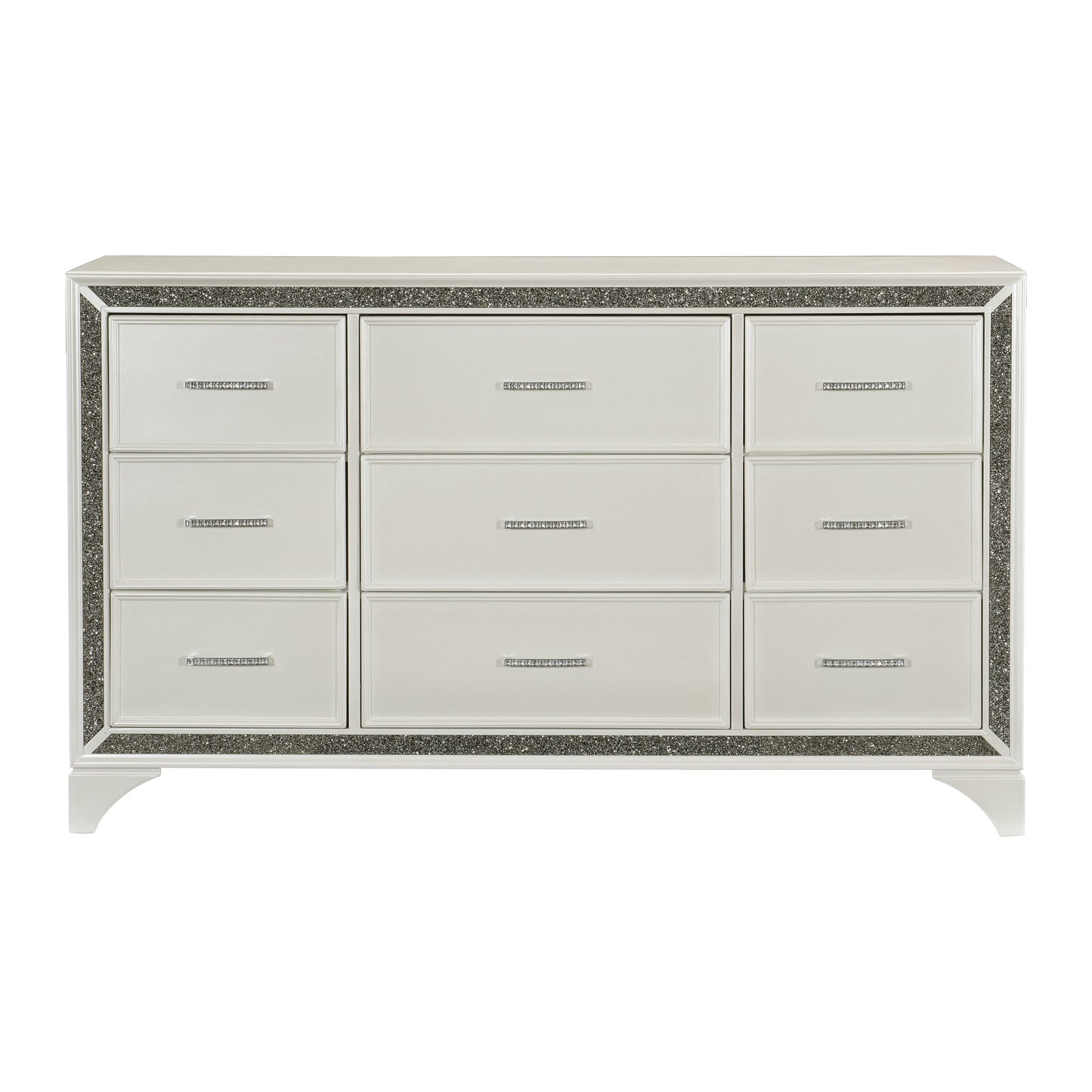 Salon White Dresser - 1572W-5 - Luna Furniture - Dallas Store