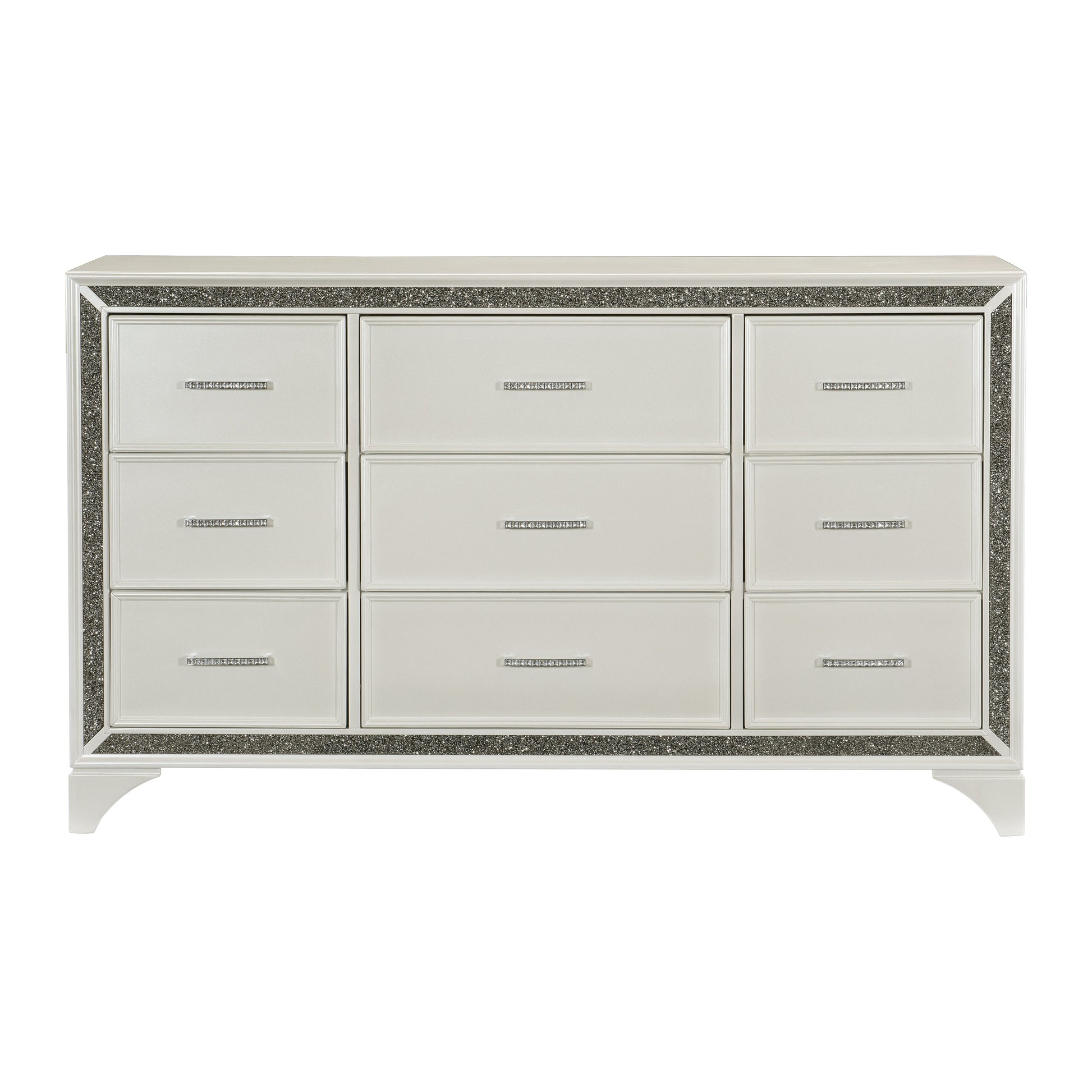Salon White Dresser - 1572W-5 - Luna Furniture - Dallas Store