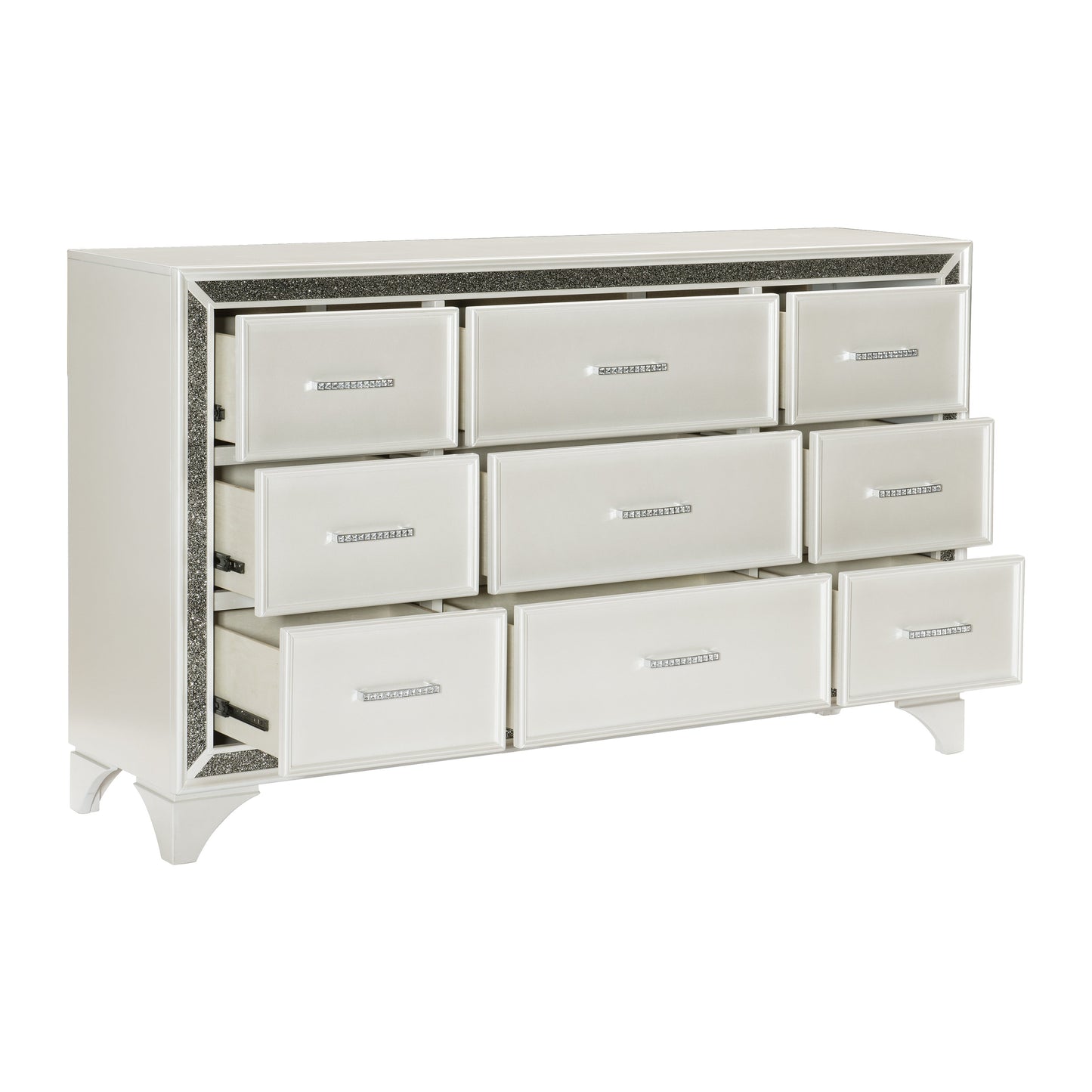 Salon White Dresser - 1572W-5 - Luna Furniture - Dallas Store