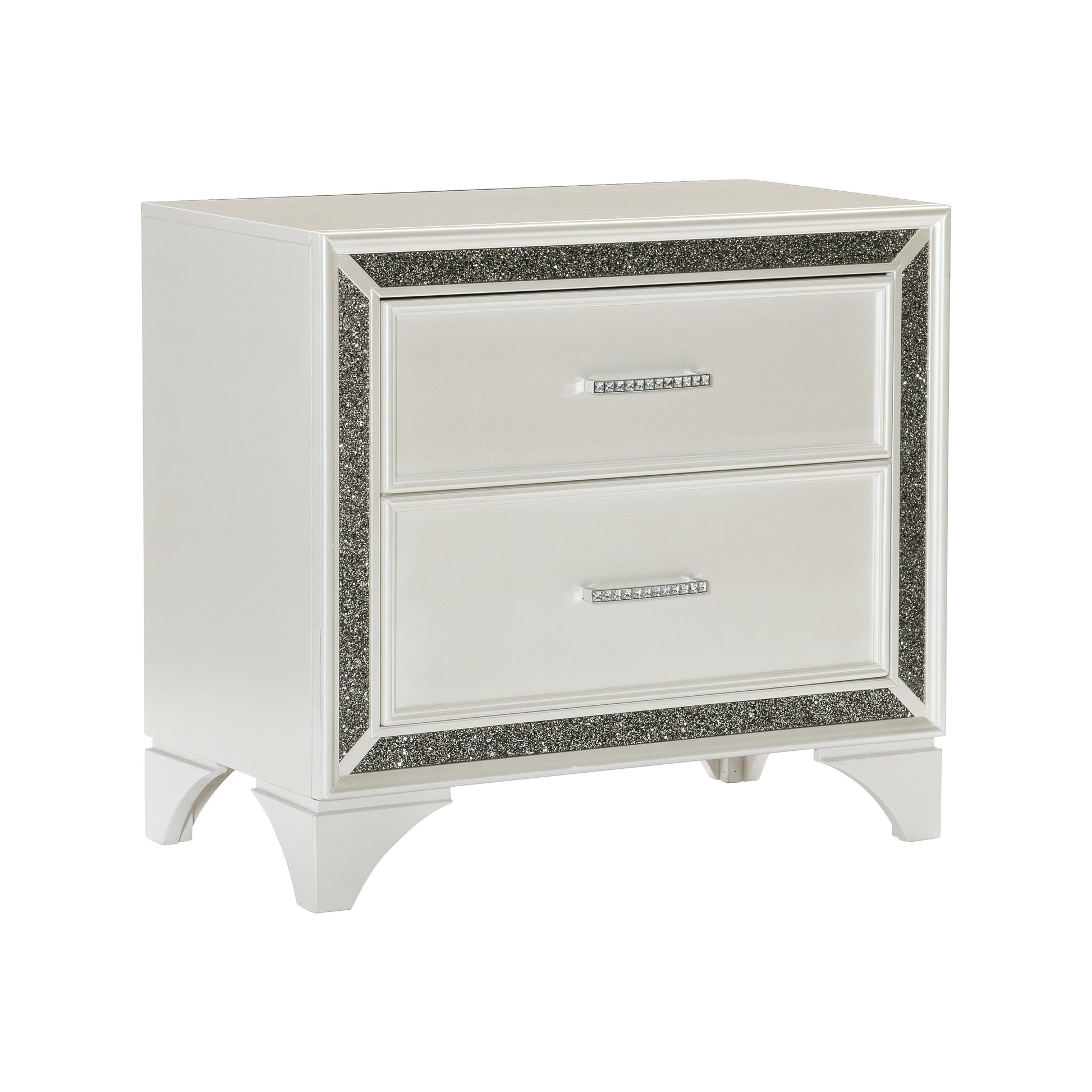 Salon White Nightstand - 1572W-4 - Luna Furniture - Dallas Store