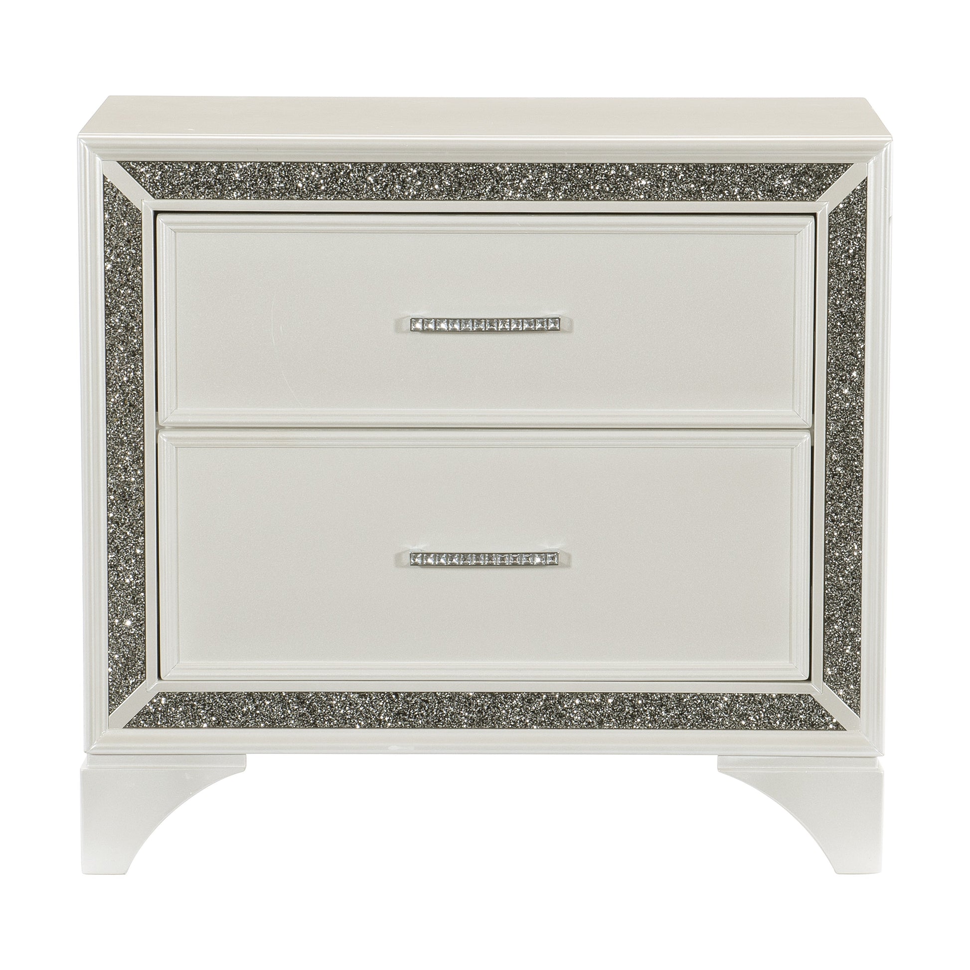 Salon White Nightstand - 1572W-4 - Luna Furniture - Dallas Store