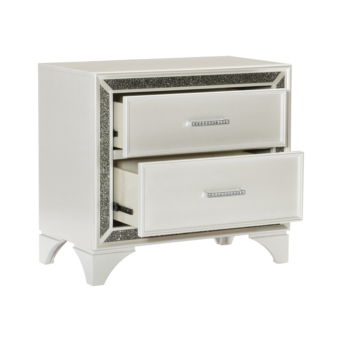 Salon White Nightstand - 1572W-4 - Luna Furniture - Dallas Store