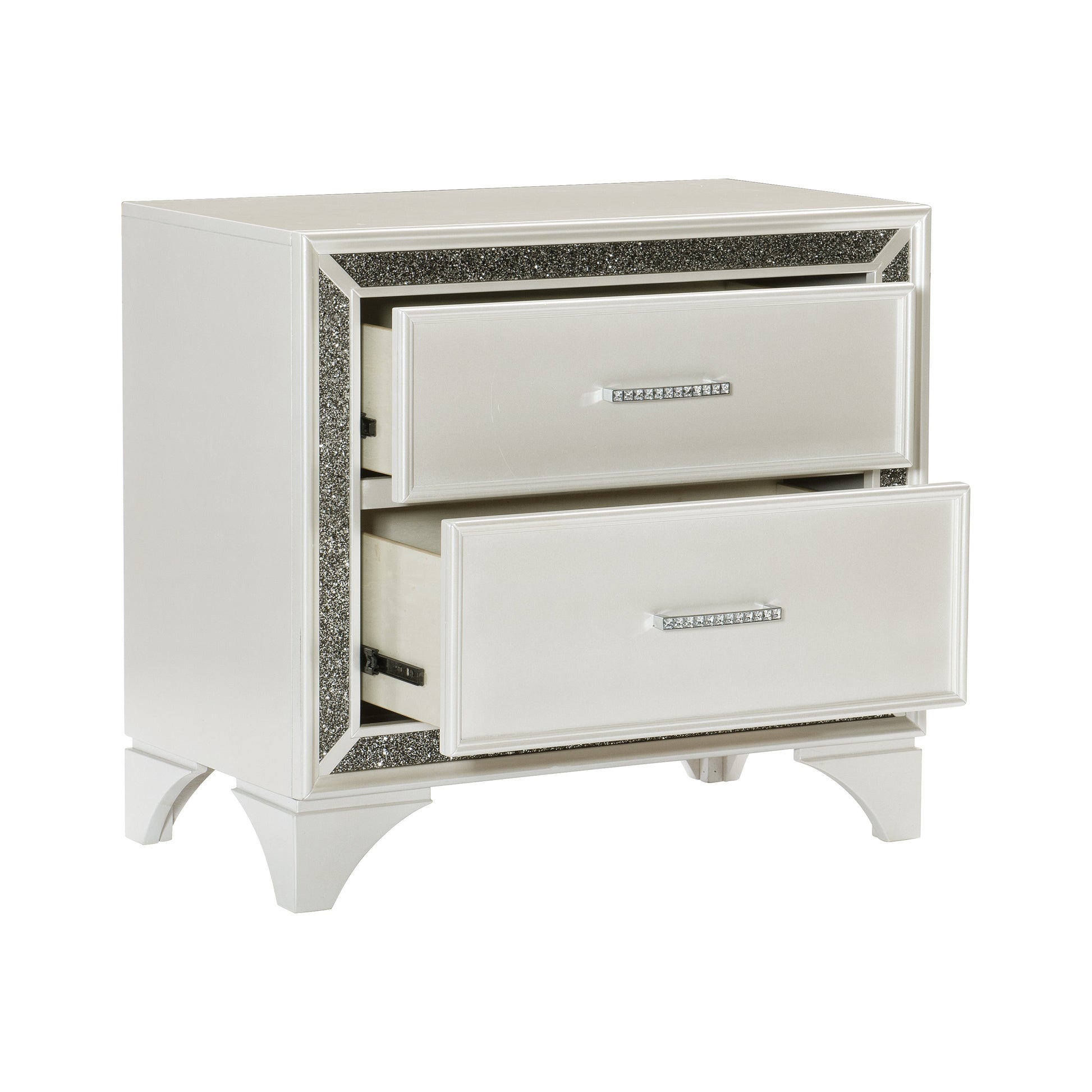 Salon White Nightstand - 1572W-4 - Luna Furniture - Dallas Store