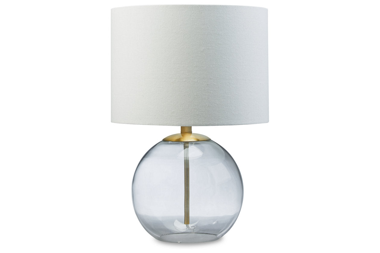Samder Clear/Brass Finish Table Lamp - L430744 - Luna Furniture - Dallas Store