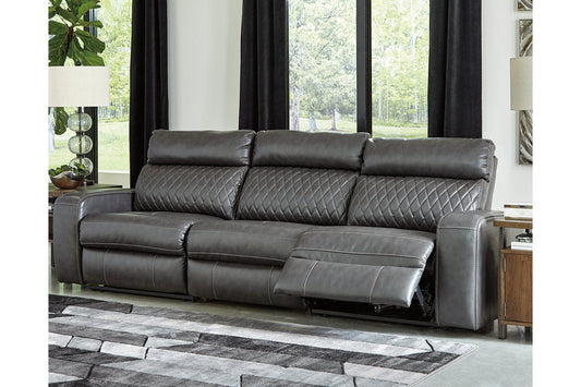 Samperstone Gray 3-Piece Power Reclining Sofa - SET | 5520346 | 5520362 | 5520358 - Luna Furniture - Dallas Store