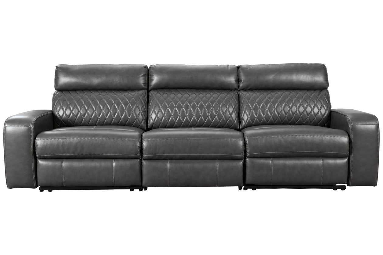 Samperstone Gray 3-Piece Power Reclining Sofa - SET | 5520346 | 5520362 | 5520358 - Luna Furniture - Dallas Store