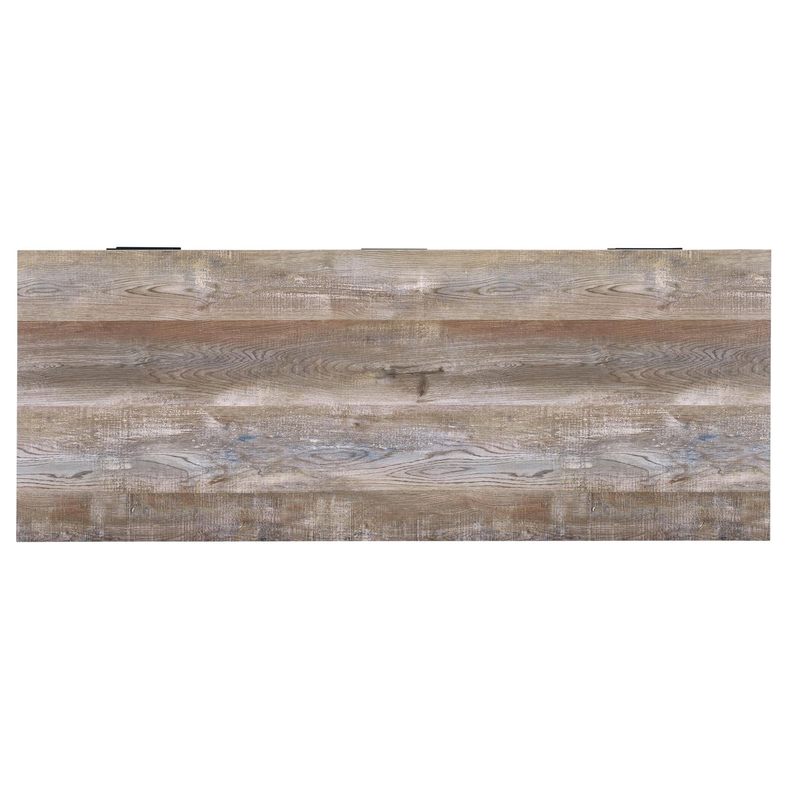 Samson Weathered Oak 4-Drawer Office Desk - 801950 - Luna Furniture - Dallas Store
