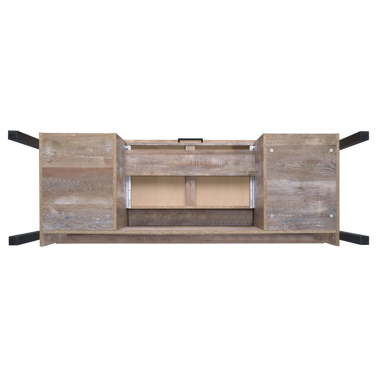Samson Weathered Oak 4-Drawer Office Desk - 801950 - Luna Furniture - Dallas Store