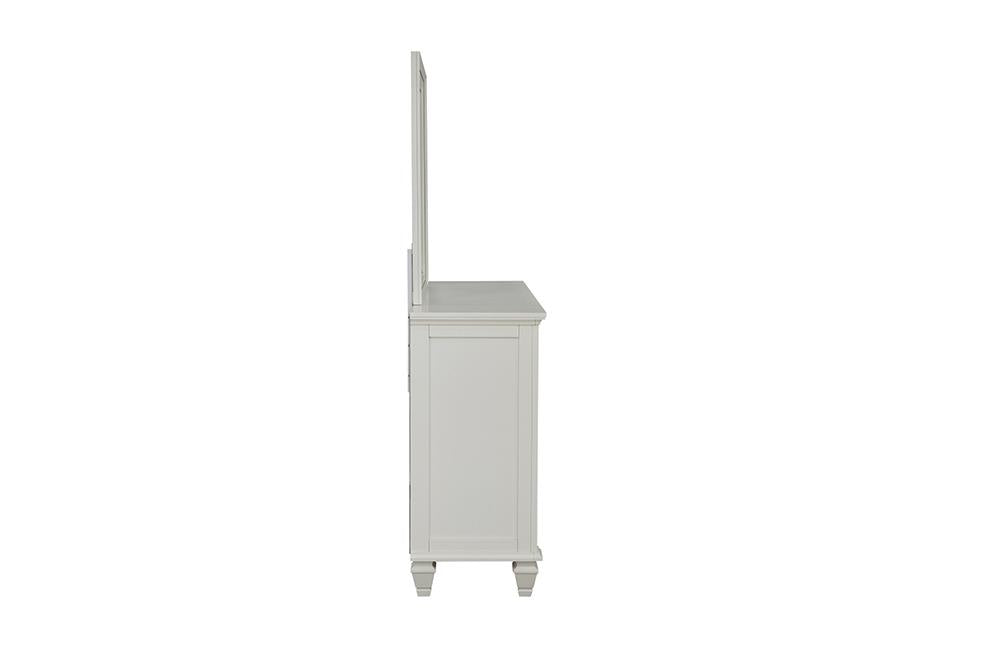 Sandy Beach White 11-Drawer Rectangular Dresser - 201303 - Luna Furniture - Dallas Store