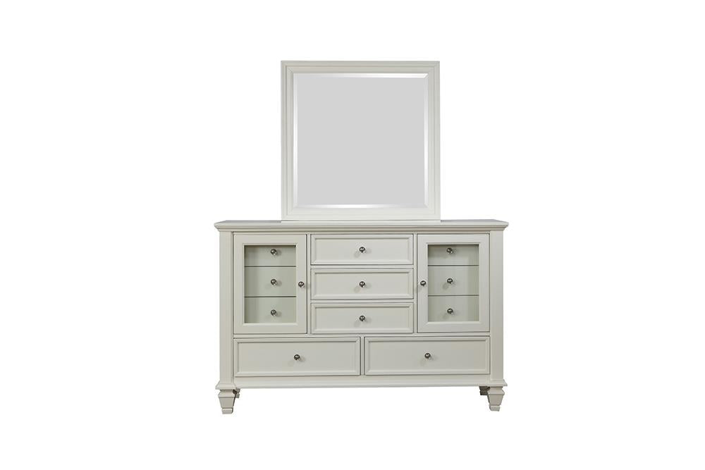 Sandy Beach White 11-Drawer Rectangular Dresser - 201303 - Luna Furniture - Dallas Store