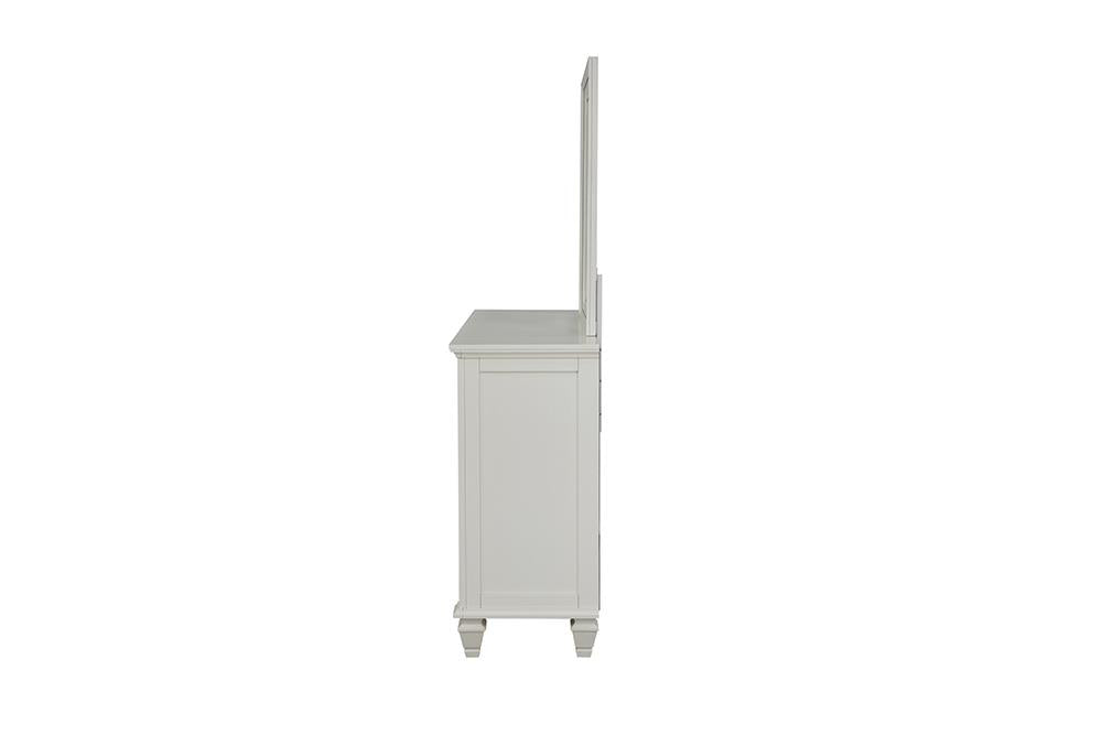 Sandy Beach White 11-Drawer Rectangular Dresser - 201303 - Luna Furniture - Dallas Store