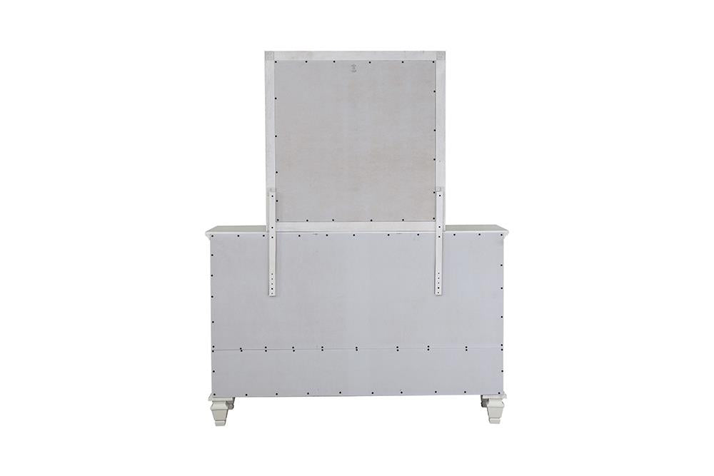 Sandy Beach White 11-Drawer Rectangular Dresser - 201303 - Luna Furniture - Dallas Store