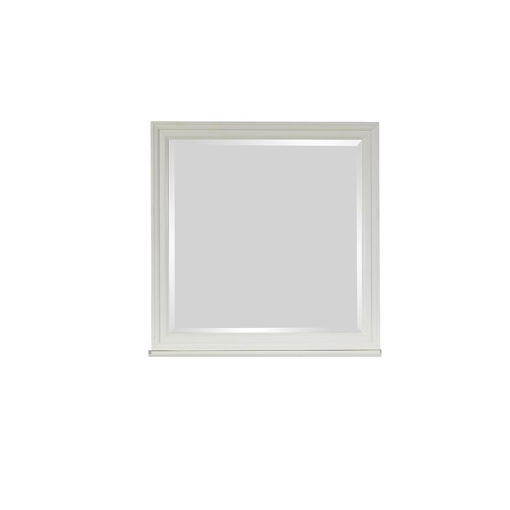 Sandy Beach White Rectangular Mirror - 201304 - Luna Furniture - Dallas Store