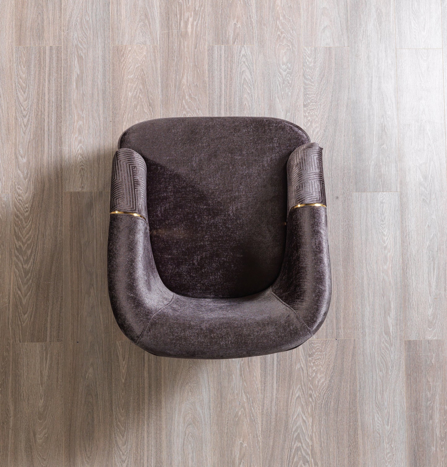 Santana Smoke Velvet Chair - SANTANASMOKE-CHAIR - Luna Furniture - Dallas Store