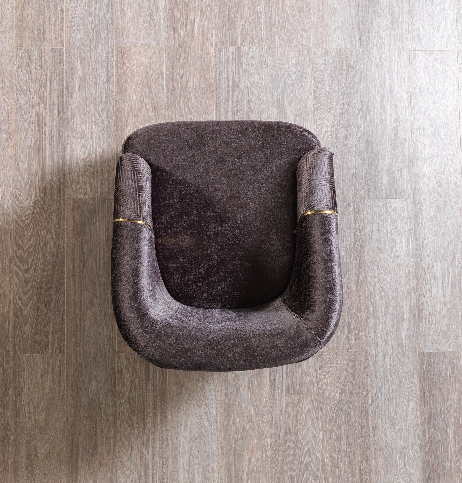 Santana Smoke Velvet Chair - SANTANASMOKE-CHAIR - Luna Furniture - Dallas Store