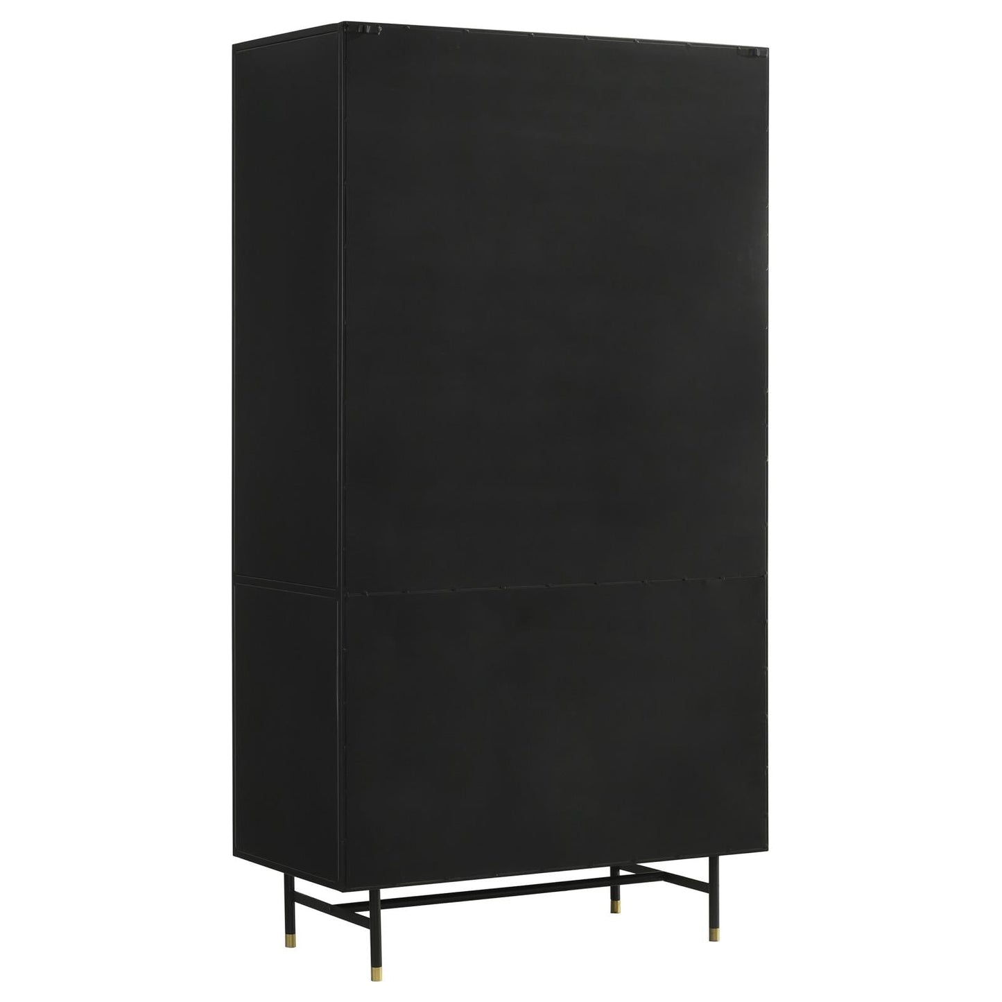 Santiago Matte Black Rectangular 4-Door Cabinet - 951134 - Luna Furniture - Dallas Store