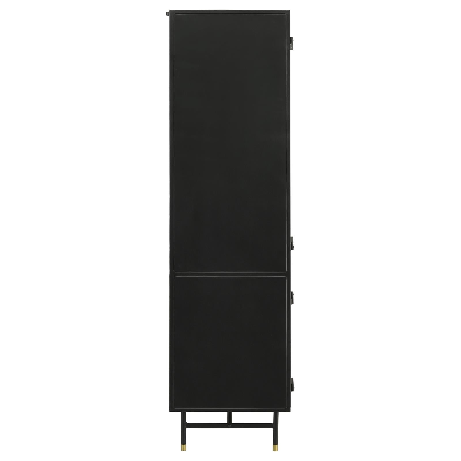 Santiago Matte Black Rectangular 4-Door Cabinet - 951134 - Luna Furniture - Dallas Store