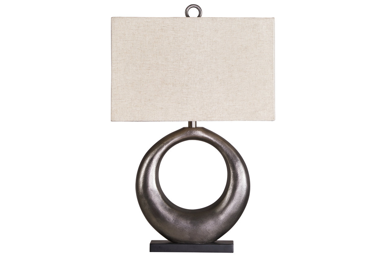 Saria Antique Silver Finish Table Lamp - L207394 - Luna Furniture - Dallas Store