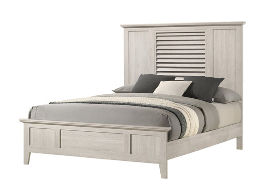 Sarter White King Panel Bed - SET | B4740-K-HBFB | B4740-KQ-RAIL | - Luna Furniture - Dallas Store