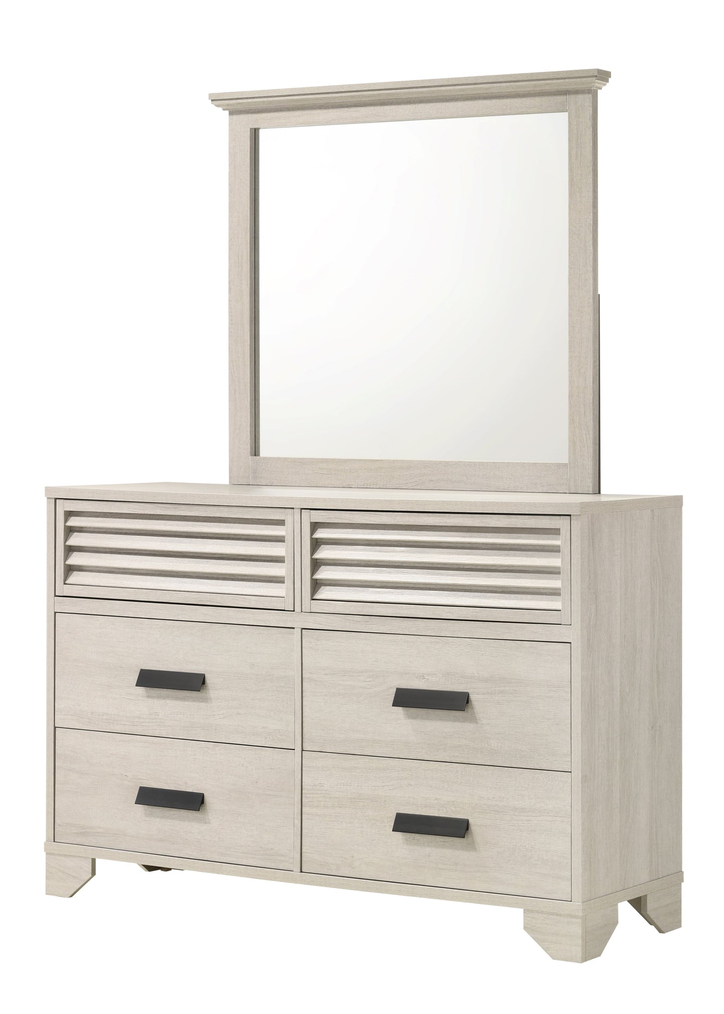 Sarter White Panel Bedroom Set - SET | B4740-Q-HBFB | B4740-KQ-RAIL | B4740-2 | B4740-4 - Luna Furniture - Dallas Store