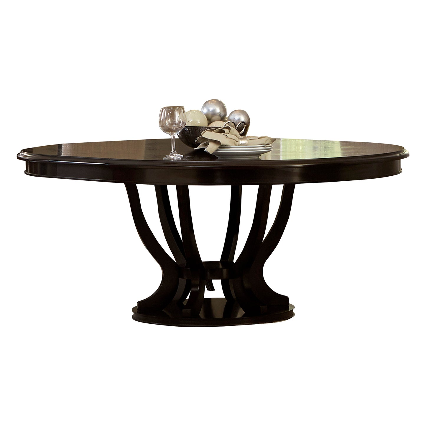 Savion Espresso Round/Oval Extendable Dining Table - SET | 5494-76 | 5494-76B - Luna Furniture - Dallas Store