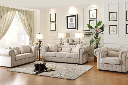 Savonburg Neutral Living Room Set - SET | 8427-2 | 8427-3 - Luna Furniture - Dallas Store