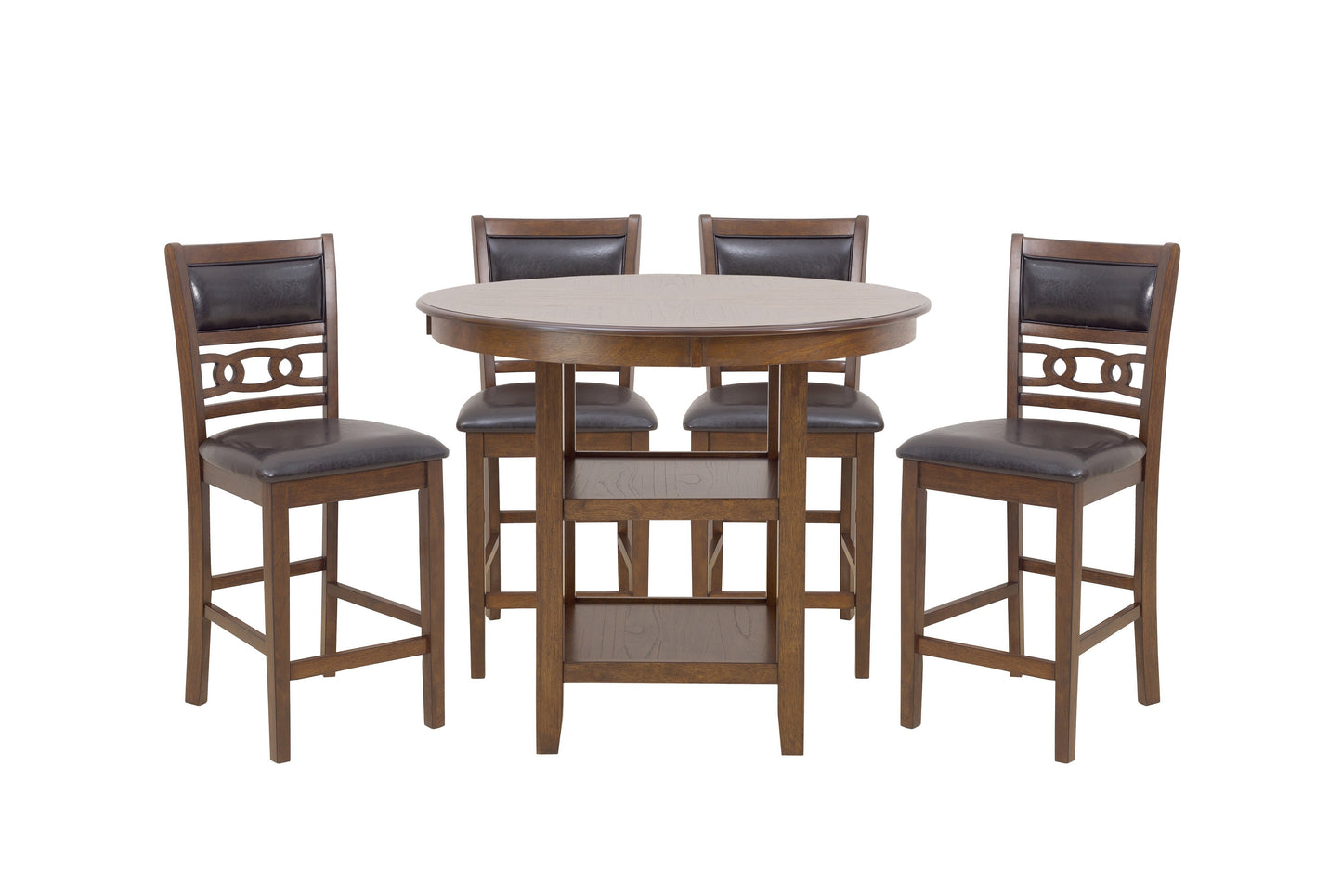 Savor Brown 5-Piece Counter Height Set - SH1155BRN-36 - Luna Furniture - Dallas Store