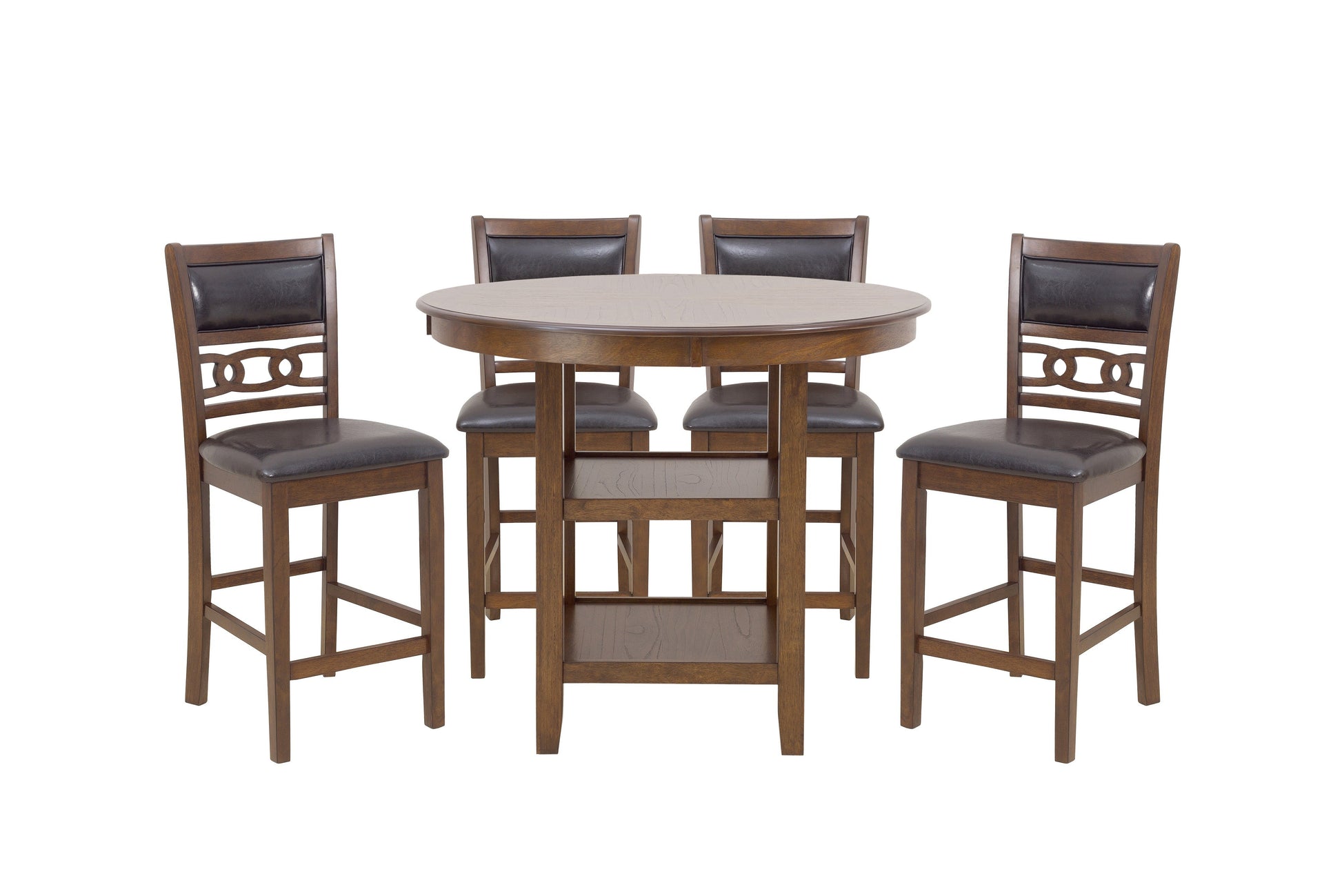 Savor Brown 5-Piece Counter Height Set - SH1155BRN-36 - Luna Furniture - Dallas Store