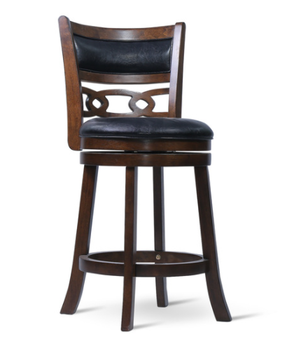 Savor Brown Swivel Counter Chair, Set of 2 - SH1155BRN-24 - Luna Furniture - Dallas Store