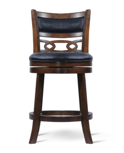 Savor Brown Swivel Counter Chair, Set of 2 - SH1155BRN-24 - Luna Furniture - Dallas Store