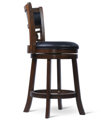 Savor Brown Swivel Counter Chair, Set of 2 - SH1155BRN-24 - Luna Furniture - Dallas Store