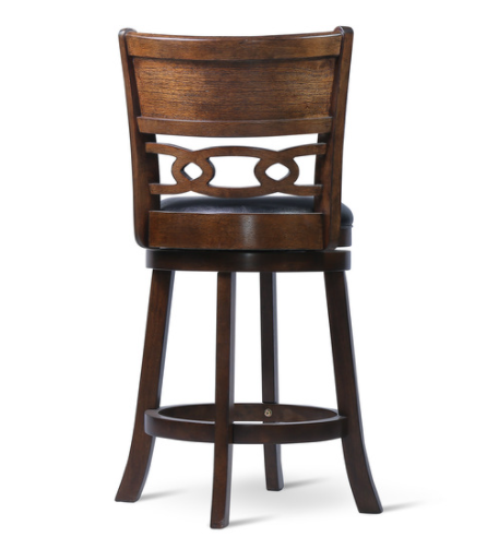 Savor Brown Swivel Counter Chair, Set of 2 - SH1155BRN-24 - Luna Furniture - Dallas Store