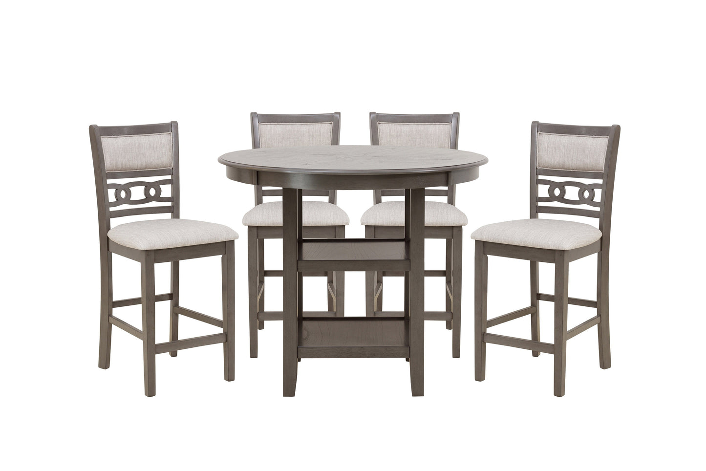 Savor Gray 5-Piece Counter Height Set - SH1155GRY-36 - Luna Furniture - Dallas Store