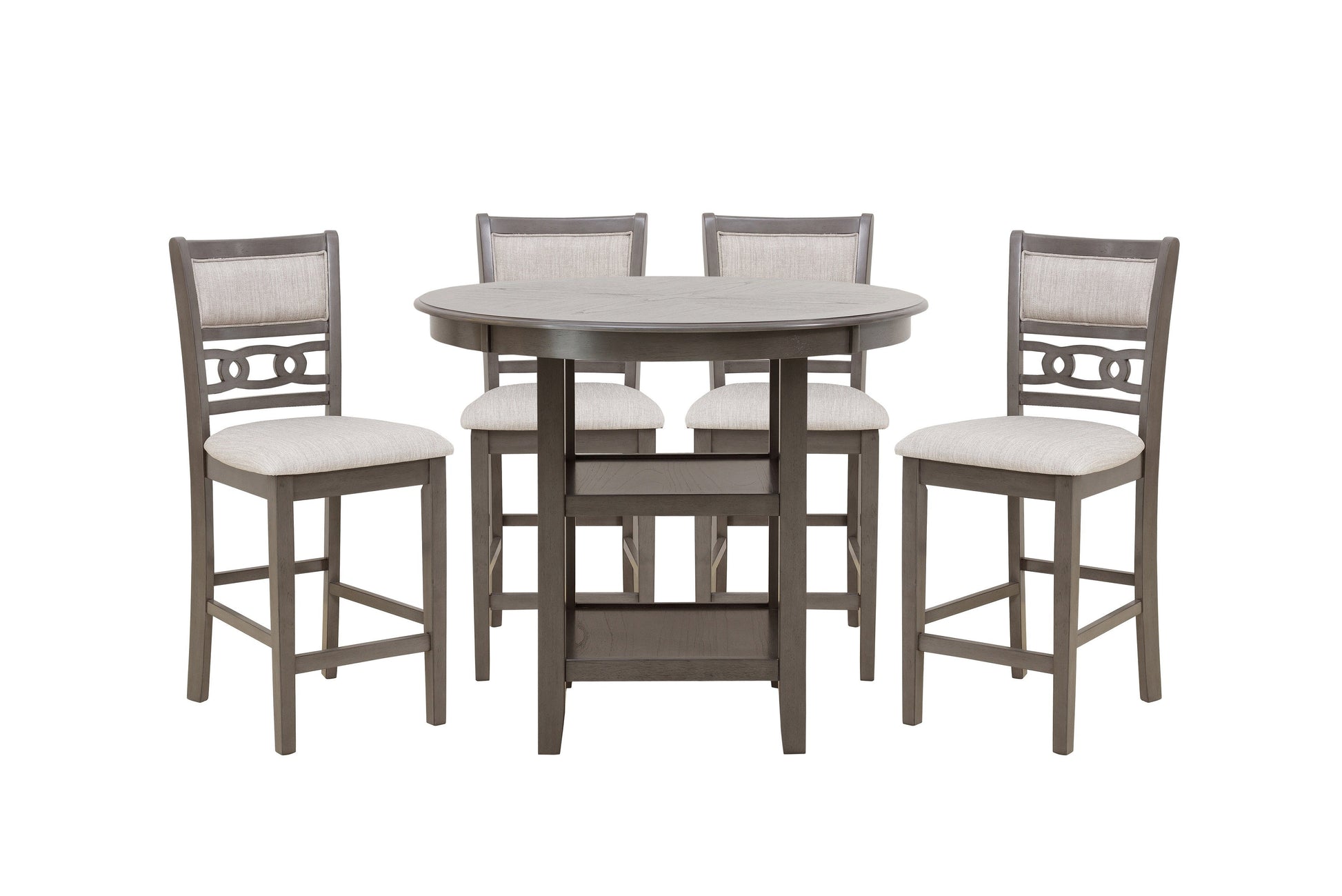 Savor Gray 5-Piece Counter Height Set - SH1155GRY-36 - Luna Furniture - Dallas Store