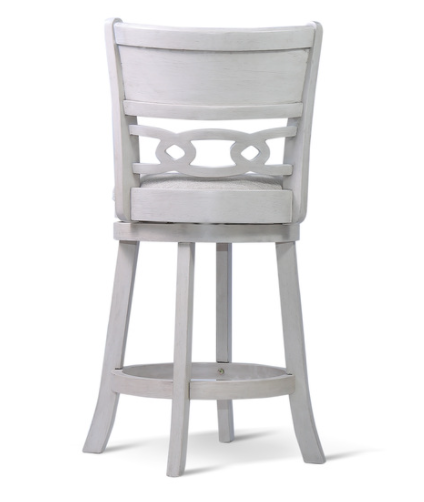 Savor White Swivel Counter Chair, Set of 2 - SH1155WHT-24 - Luna Furniture - Dallas Store