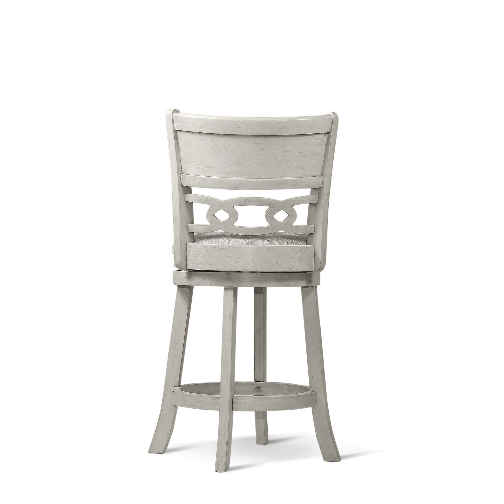 Savor White Swivel Counter Chair, Set of 2 - SH1155WHT-24 - Luna Furniture - Dallas Store
