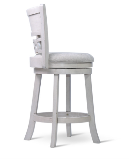 Savor White Swivel Counter Chair, Set of 2 - SH1155WHT-24 - Luna Furniture - Dallas Store