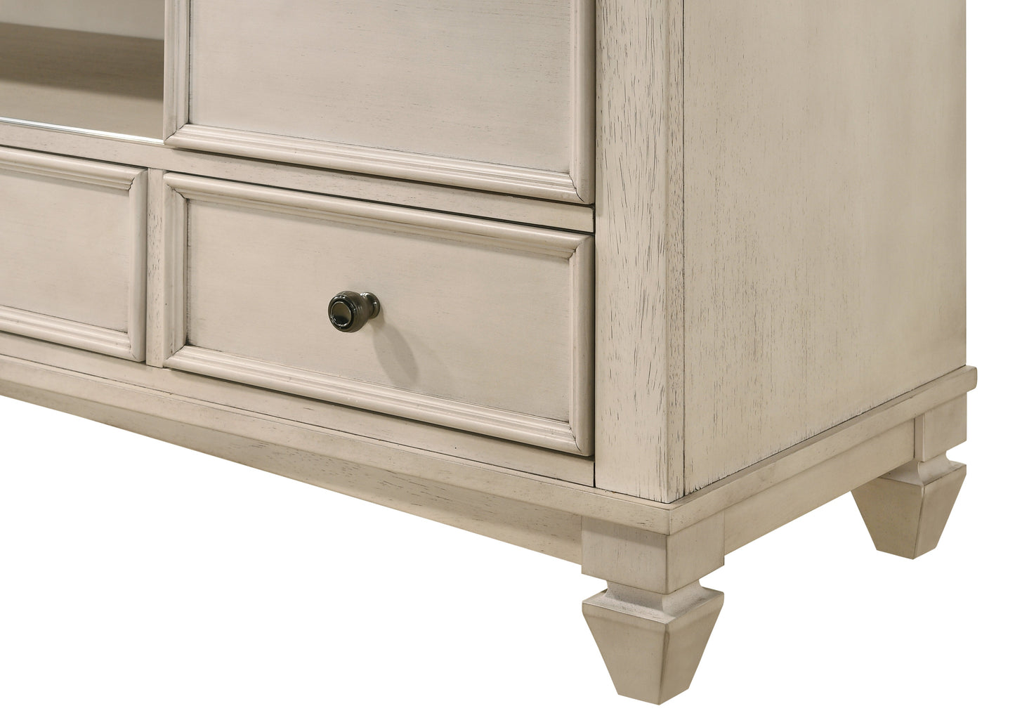 Saywer Antique 68" White/Brown TV Stand - B9100-7 - Luna Furniture - Dallas Store