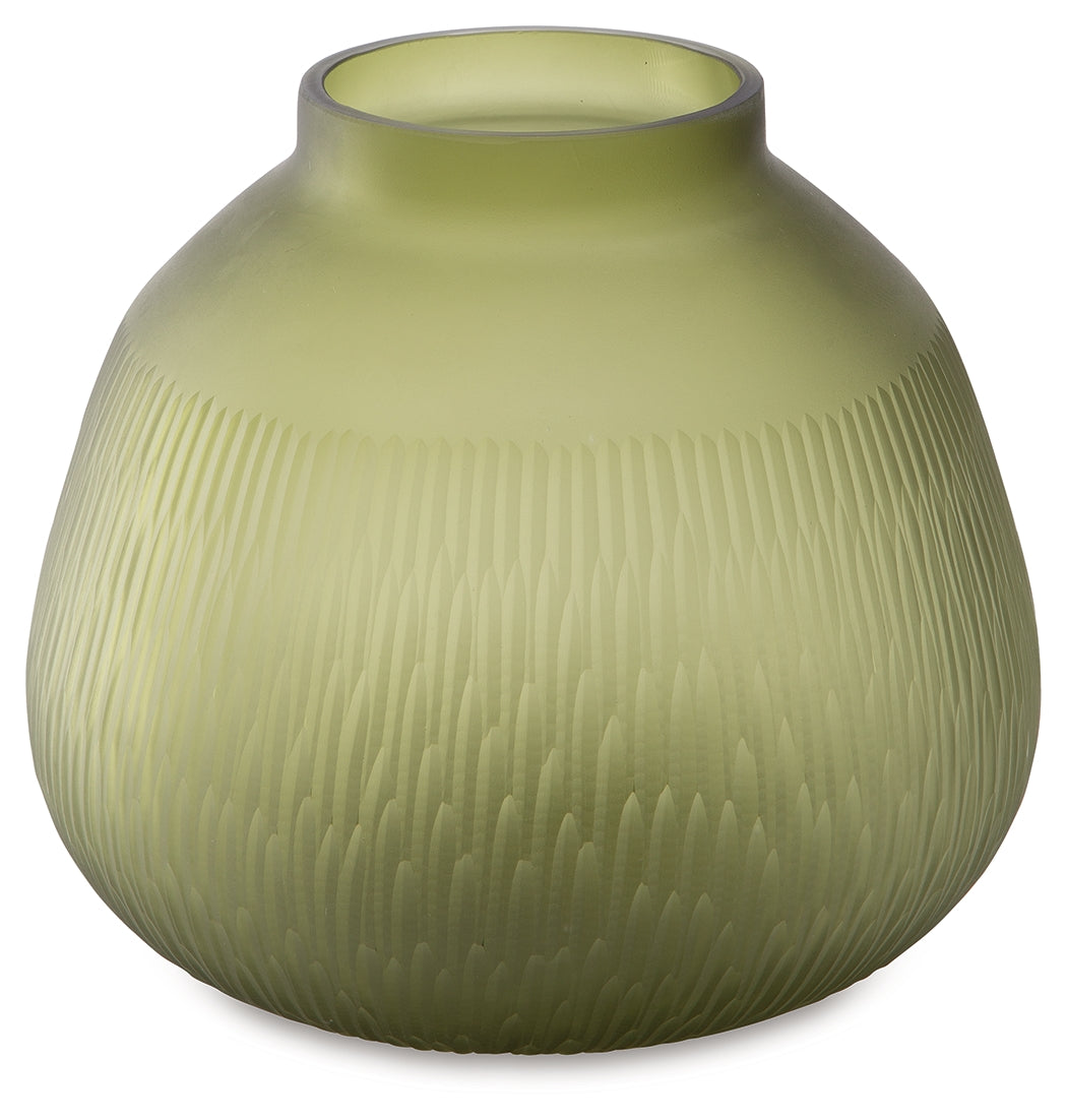 Scottyard Olive Green Vase - A2900007 - Luna Furniture - Dallas Store