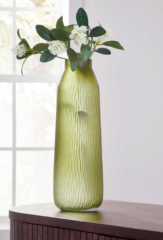 Scottyard Olive Green Vase - A2900009 - Luna Furniture - Dallas Store