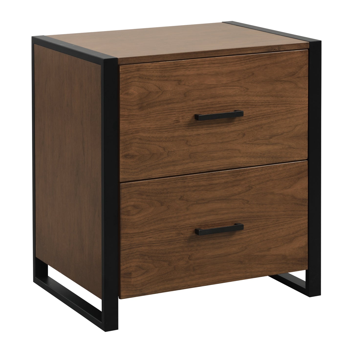 Sedley Walnut/Rustic Black File Cabinet - 5415RF-18 - Luna Furniture - Dallas Store