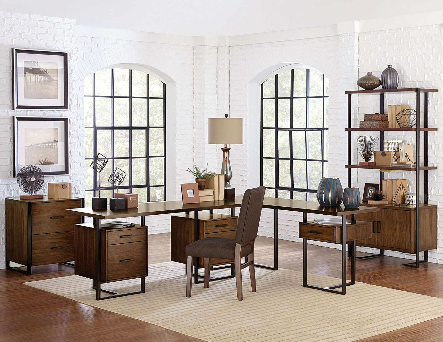 Sedley Walnut/Rustic Black File Cabinet - 5415RF-18 - Luna Furniture - Dallas Store