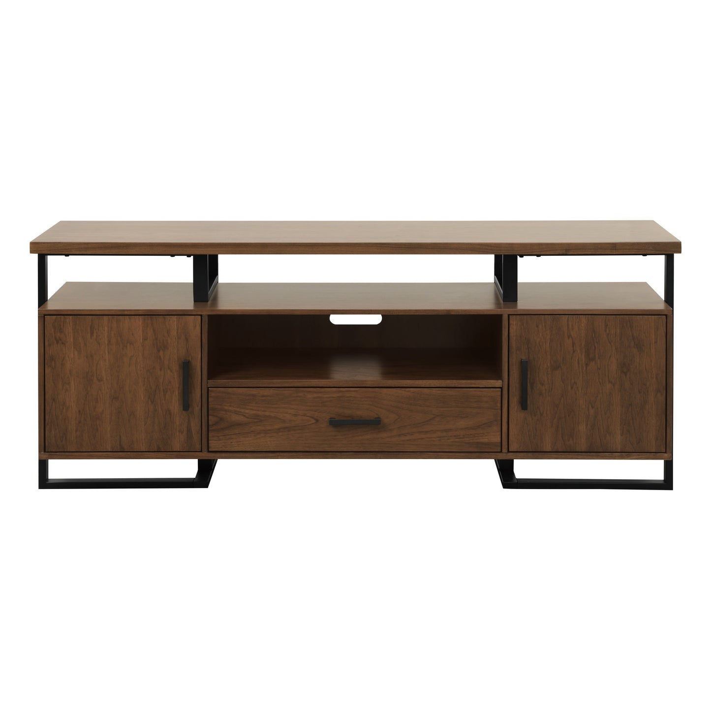 Sedley Walnut/Rustic Black TV Stand - 54150RF-68T - Luna Furniture - Dallas Store