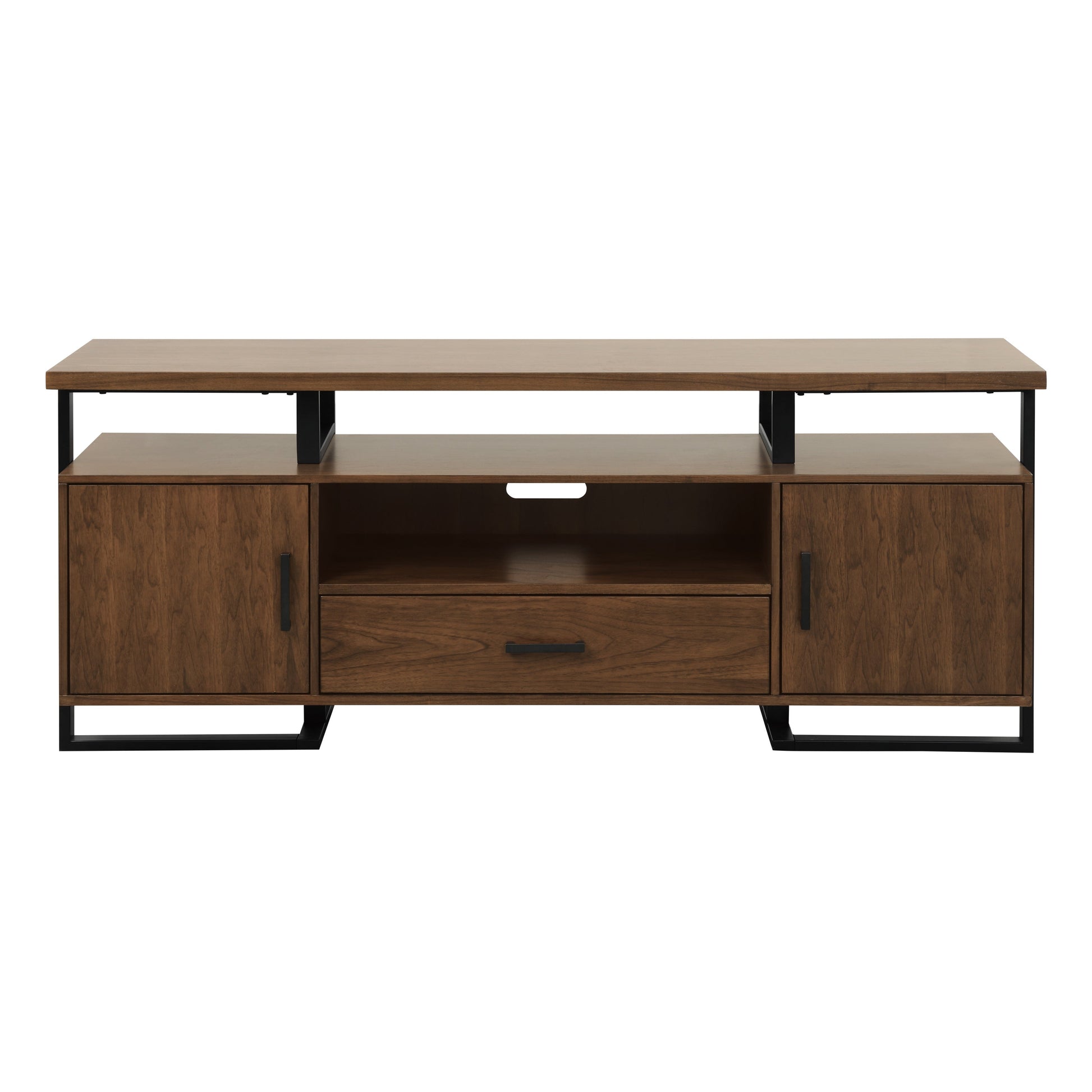 Sedley Walnut/Rustic Black TV Stand - 54150RF-68T - Luna Furniture - Dallas Store