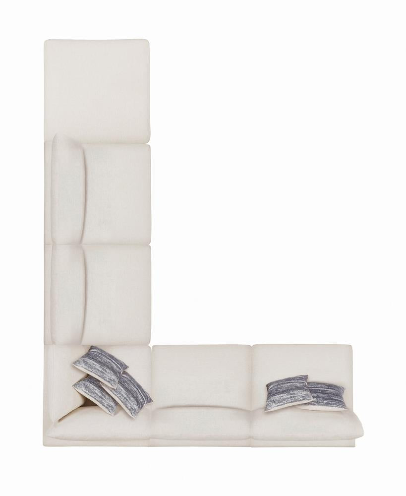 Serene Beige Upholstered Armless Chair - 551321 - Luna Furniture - Dallas Store