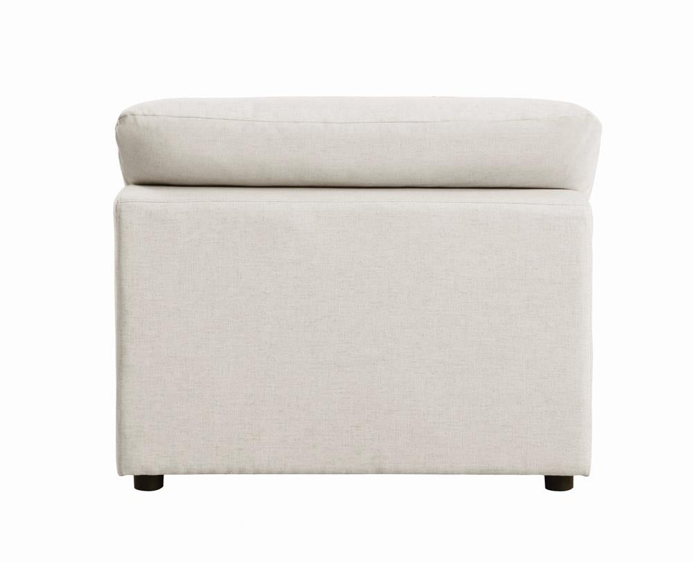 Serene Beige Upholstered Armless Chair - 551321 - Luna Furniture - Dallas Store