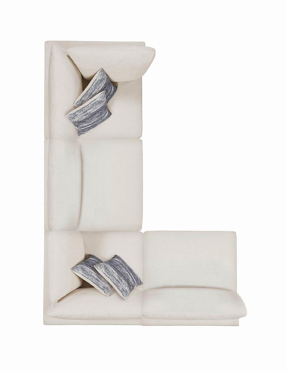 Serene Upholstered Rectangular Ottoman Beige - 551323 - Luna Furniture - Dallas Store