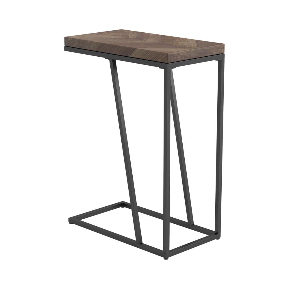 Sergio Tobacco Chevron Rectangular Accent Table - 931147 - Luna Furniture - Dallas Store
